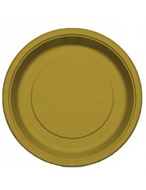 GOLD PLATES 23CM (8PCS)