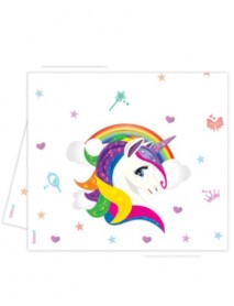 RAINBOW UNICORN TABLECOVER 120x180 cm 