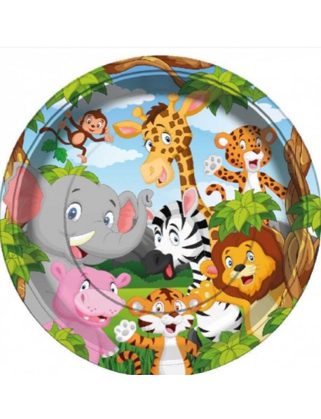 SAFARI PLATES 23CM (8 PCS)