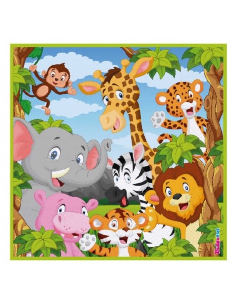 SAFARI NAPKINS 33x33cm (16 PCS)