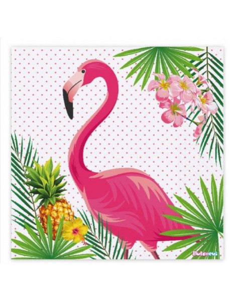 FLAMINGO NAPKINS 33x33cm (16 PCS)