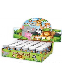 SAFARI SOAP BUBBLES (36 PCS DISPLAY BOX)