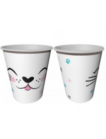 MISS CAT PAPER CUPS 220 / 240 cc (8 PCS)