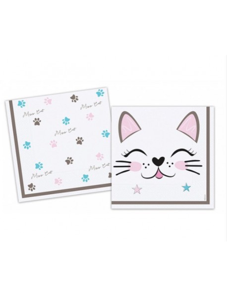 MISS CAT NAPKINS 33X33 cm (16 PCS)