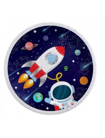 COSMIC GALAXY PAPER PLATES 23CM (8 PCS)