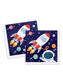 COSMIC GALAXY NAPKINS 33X33 cm (16 PCS)