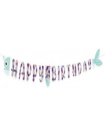 SHINING MERMAID HAPPY BIRTHDAY BANNER(2,40)