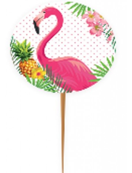 FLAMINGO CUPCAKE PICKS (10PCS)