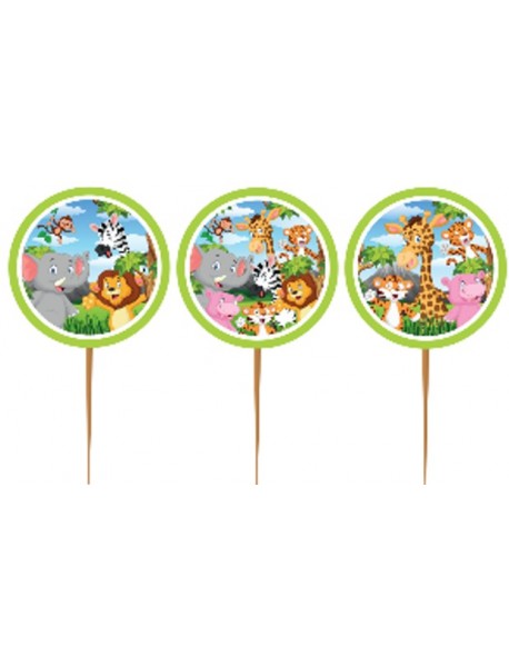 SAFARI CUPCAKE PICKS (10PCS)