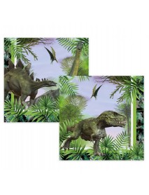 WILD JURASSIC PARTY NAPKINS 33X33 cm (16 PCS)