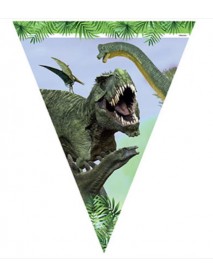 WILD JURASSIC PARTY FLAG BANNER (3,2 M)