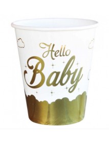 HELLO BABY PRINTED CUPS 220/240cc (8PCS)