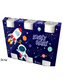 COSMIC GALAXY 3 PCS SOAP BUBBLE