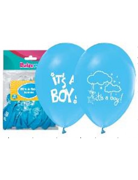 IT'S A BOY PRINTED 12" BALLOONS 16PCS