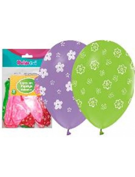 ALL AROUND DAISIES PRINTED 12" BALLOONS 14PCS