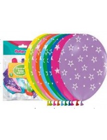 ALL AROUND STARS PRINTED 12" BALLOONS 14PCS