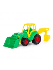 Champion tractor with backhoe and shovel