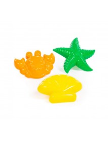 Sea sand shapes, 3 pcs (bag)