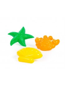 Sea sand shapes, 3 pcs (bag)