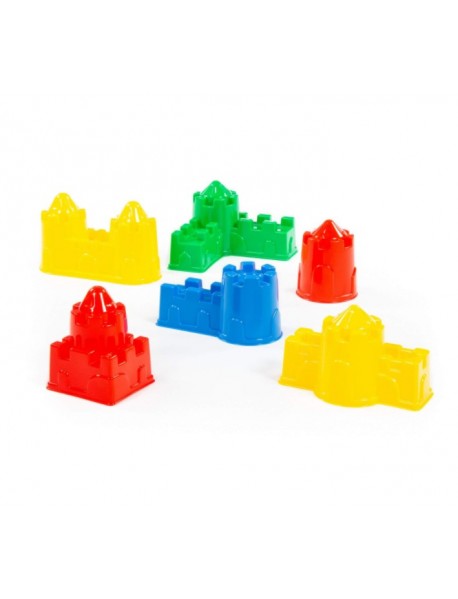 Castle sand shapes, 6 pcs (Set No. 543)