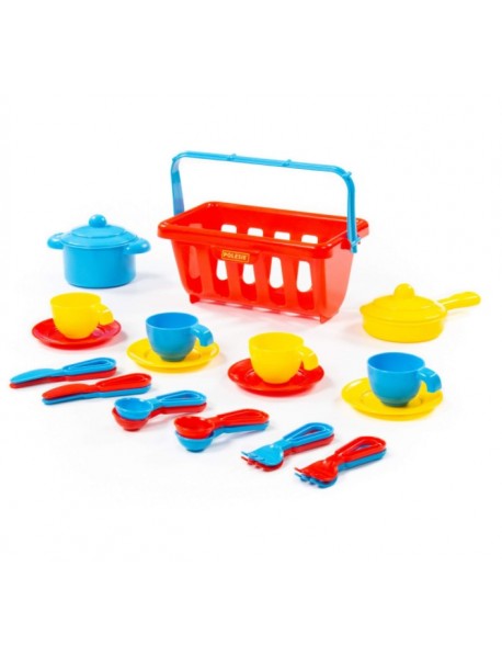 Top Chef dish set in basket for 4