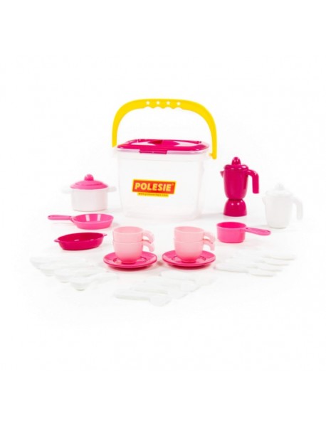 Cookware set for four, 29 pcs (bucket)