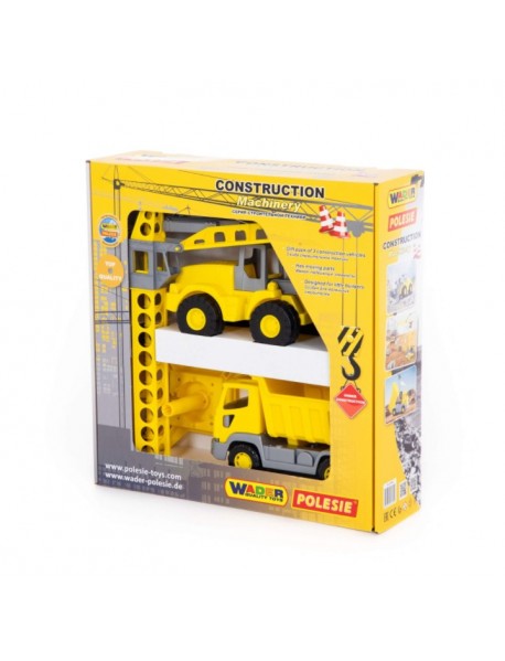 Construction machinery set, 3 pcs (box)