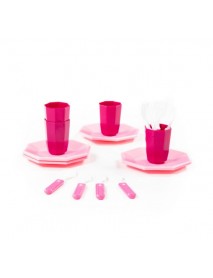 Retro Tableware Set, 16 pcs