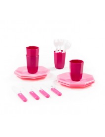 Retro Tableware Set, 16 pcs