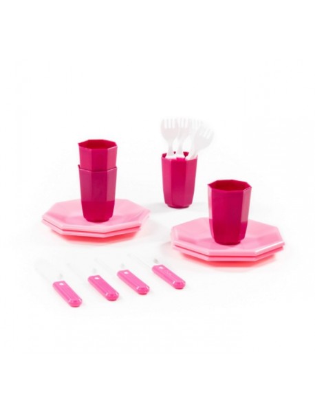 Retro Tableware Set, 16 pcs