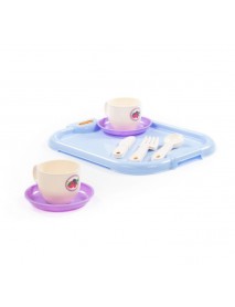 Jiffy tableware set for two with tray, 11 pcs