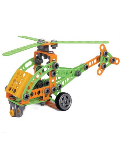 Construction set Young Engineer - Helicopter, 129 pcs (container)